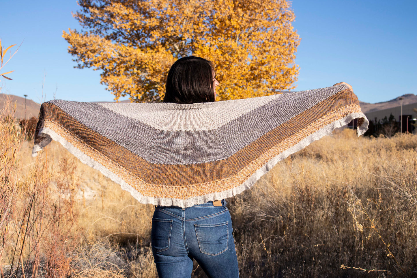 Golden Cliffs Shawl, PDF