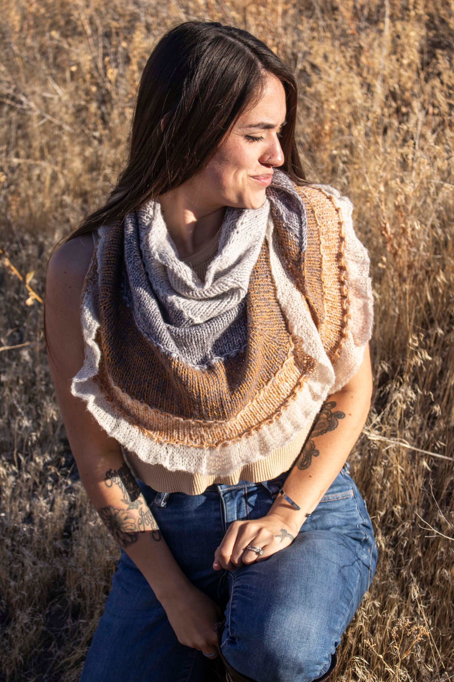 Golden Cliffs Shawl, PDF