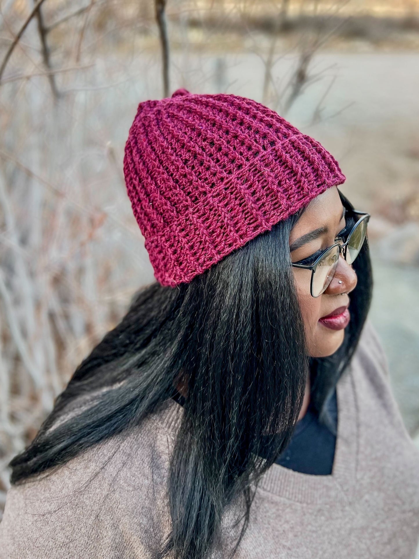 Cranberry Sangria Beanie, PDF
