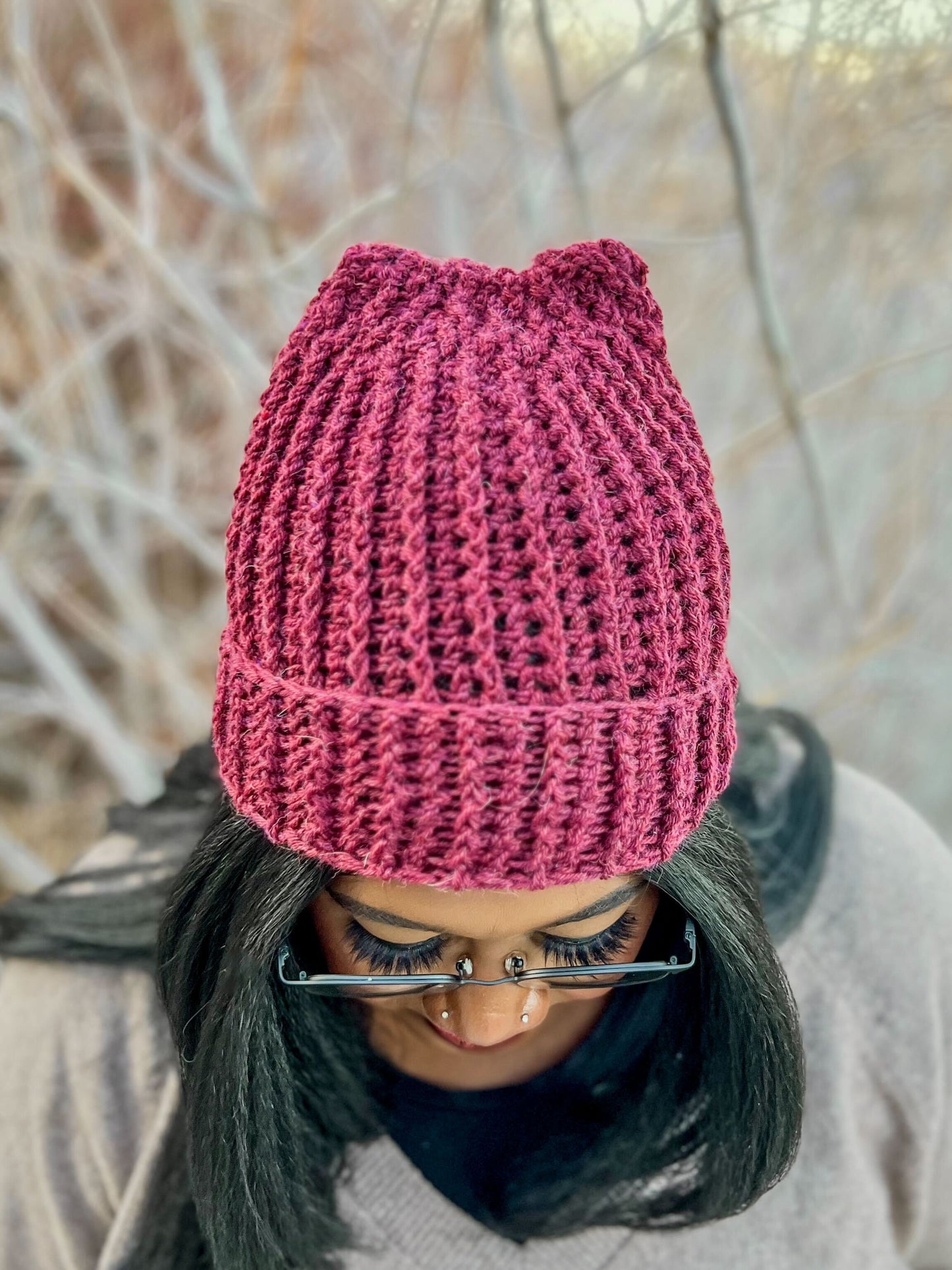 Cranberry Sangria Beanie, PDF